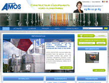 Tablet Screenshot of amos-industrie.com